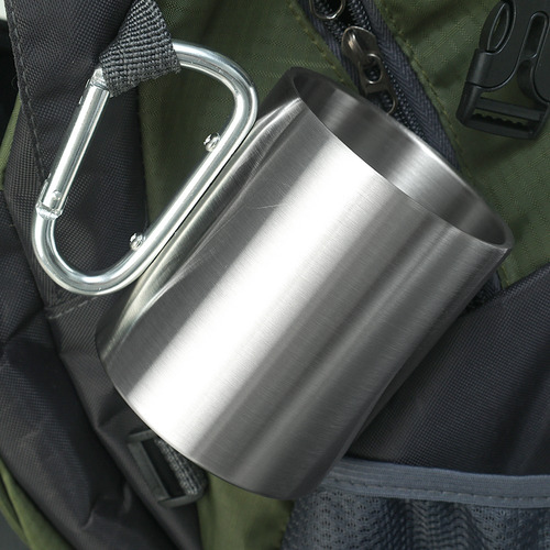 Taza De Viaje Para Acampar Al Aire Libre De 300 Ml Con Asa D