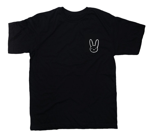 Camiseta Negra Bad Bunny, Regaeton, Urbano