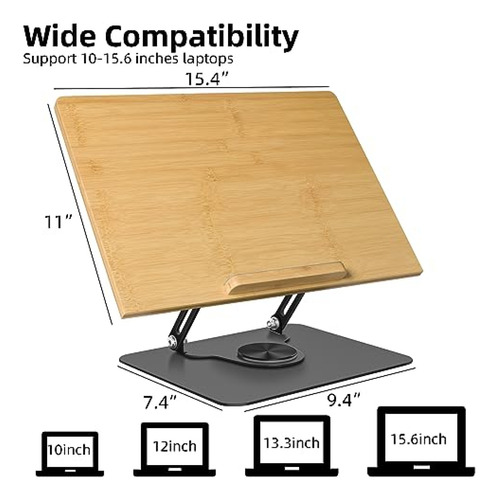 Wishacc Soporte Para Computadora Portátil Para Escritorio, S