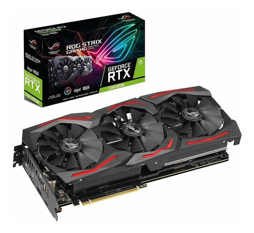 Placa de video Nvidia Asus  ROG Strix GeForce RTX 20 Series RTX 2060 SUPER ROG-STRIX-RTX2060S-A8G-GAMING Advanced Edition 8GB