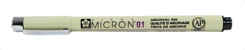 Tiralíneas Sakura Pigma Micron X 1 Unidad Color De La Tinta Negro 0.1 Mm