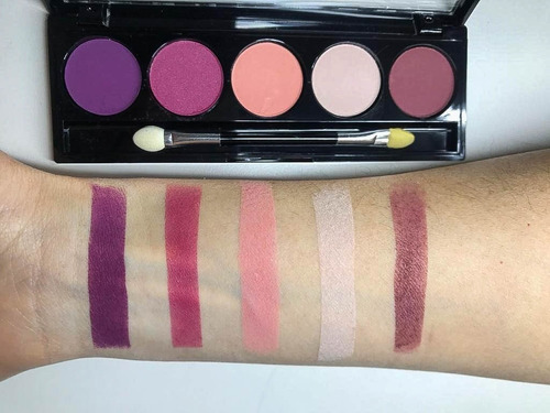 Imagen 3 de 5 de Paleta De Sombras X 5 Colores Xúlu Con Espejo Z455