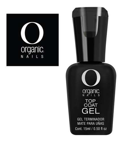  Top Coat  Matte Gel  De Organic Nails (15ml)