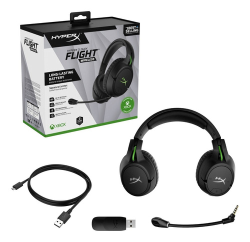 Audifonos Hyperx Cloudx Flight Inalambrico Xbox One Gaming Color Negro