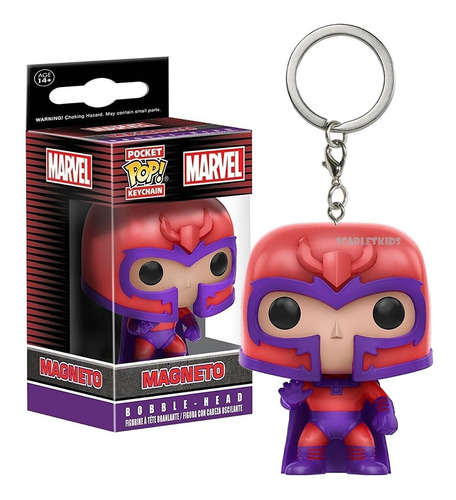 Funko Pop Llavero Magneto Marvel Original Scarlet Kids