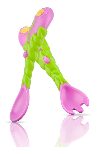 Set De Alimentación Nuby Niñas - Flores X 3 Unds