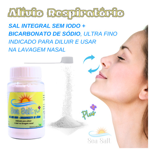 Sal Lavagem Nasal Com Bicarbonato De Sodio 100g 3 Unidades