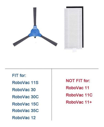 Imagen 3 de 5 de Repuestos Aspiradora Eufy - Pack Xl
