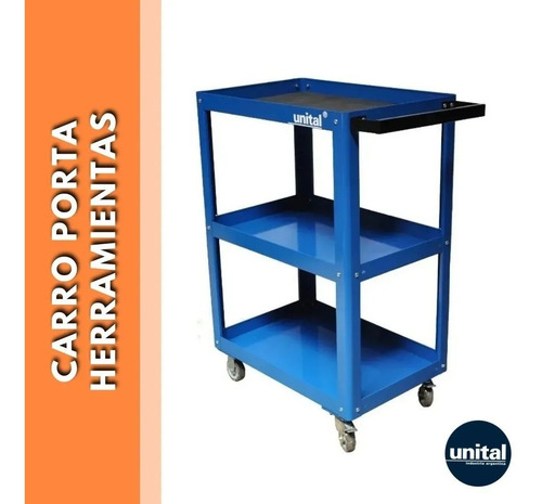 Imagen 5 de 9 de Carro Porta Herramientas Con Ruedas Unital Mod. Ayudante