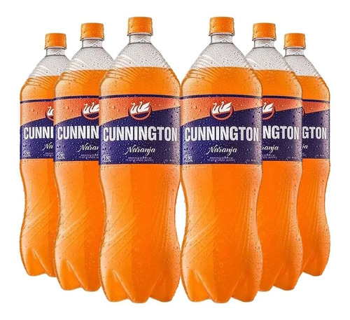 Gaseosa Cunnington Naranja Pack X6 2,25 Litros Cunington