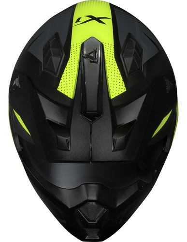Capacete Norisk Darth Dark Darf Articulado Aberto Fechado