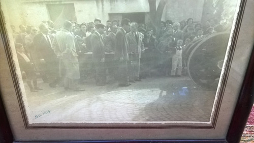 Lote De 2 Antiguas Fotos Marcos Funeral Cepelio Cajón Muerto (Usado)