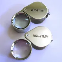 Comprar Juego 2 Lupas Joyero 10x 30x Metal Cromado Con Estuche