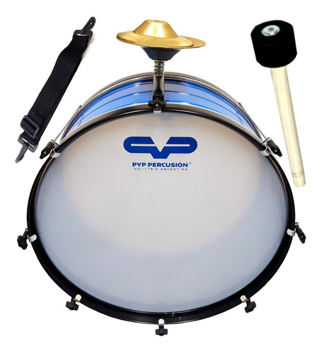 Bombo Pyp Murga 22'' 6 Tensiones Pintado Epoxi C/platillo