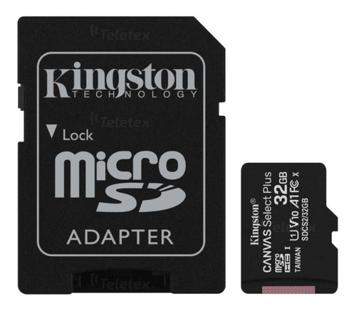 Tarjeta De Memoria 32gb Kingston Microsd Canvas Select Plus