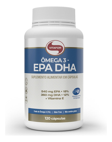 Omega 3 Epa E Dha Vitafor 120 Capsula - Original Selo Ifos 