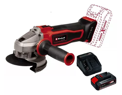 Amoladora angular inalámbrica Einhell Power X-Change Axxio 18/115 Q color  rojo