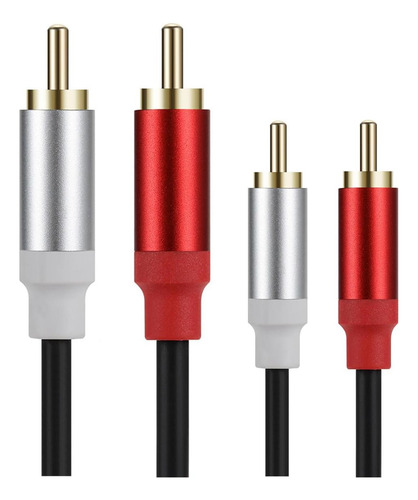 Cable Lokeke 2rca Macho A 2 Rca Macho De 15 M, Chapado En Or
