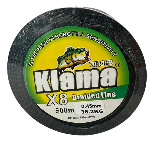 Bobina De Multifilamento Klama 0.45 X 500 Mts 8 X Hebras Multicolor