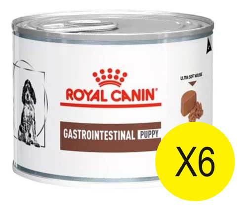 Alimento Royal Gastrointestinal Puppy Lata 195gr Pack X6