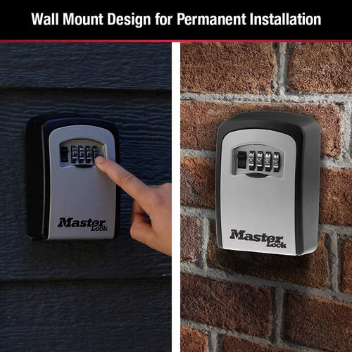 Imagen 6 de 6 de Candado Caja Pared Master Lock Combinacion 5401ec