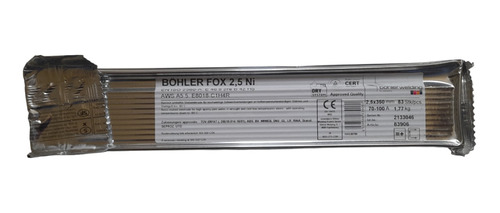 Soldadura Ó Electrodos Böhler Fox 2,5 Ni 2,5 X 350 Mm. 