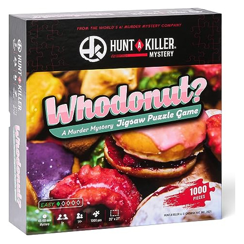 Hunt A Killer Whodonut Murder Mystery Jigsaw Puzzle - Murder