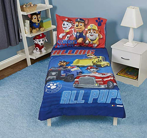 Juego De Cama Completo De 4 Piezas Paw Patrol