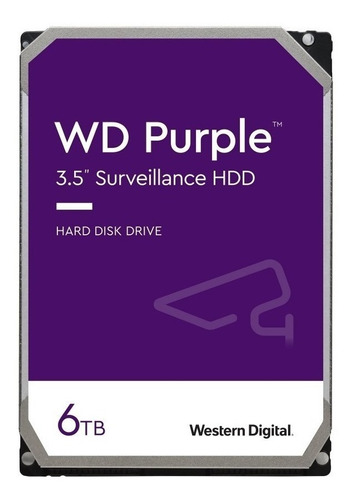 Disco Duro Western Digital Purple Surveillance, 6tb, Sata