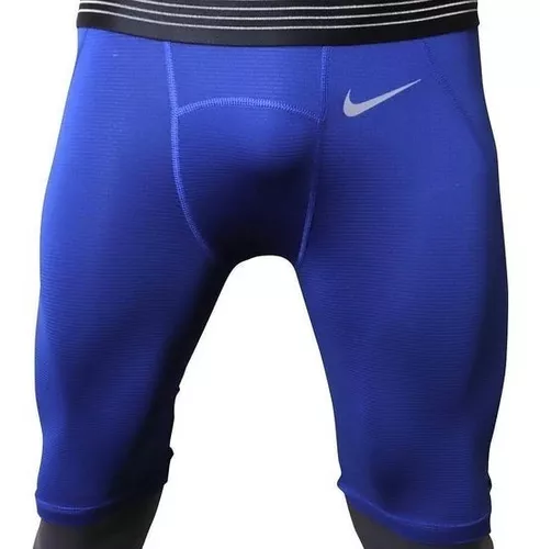 Short Calza Primera Capa Hombre Nike Dry-fit Azul Cuotas sin interés