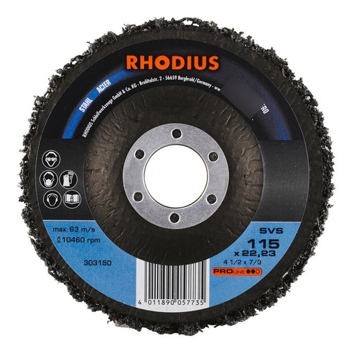 Imagen 2 de 10 de Disco Fibra Abrasiva 115 Mm Oxido Pintura Rhodius Alemania
