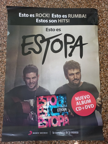 Estopa Poster Afiche Original .. (Usado)