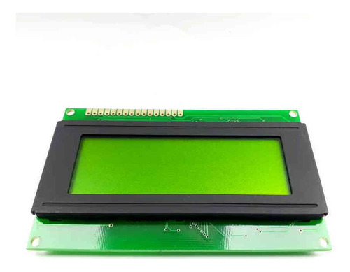 Display Lcd 20x4 Sem Back Fundo Verde Letra Preta Jhd204