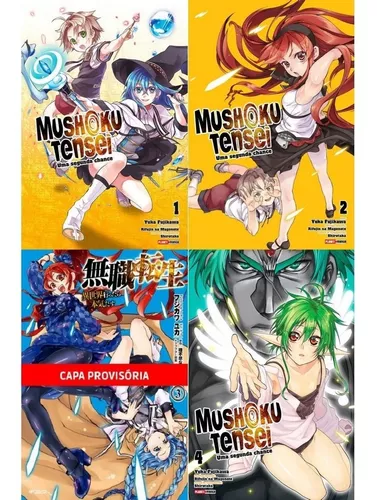 Mushoku Tensei Vol. 1 Ao 4 Kit Mangá Panini Lacrado - Corre Que Ta Baratinho