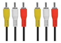 Comprar Kit 5 Cabo De Audio E Video 3rca Para 3rca 75 Ohm 1,50m