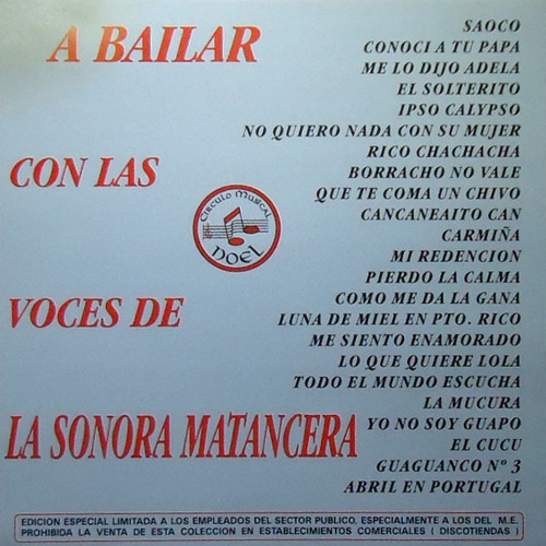 Cd Sonora Matancera, Celia Cruz, Daniel Santos, Etc. Pares