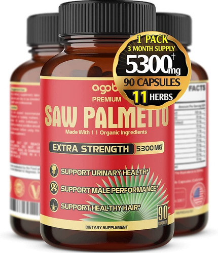 Saw Palmetto  5300mg X Cap Ashwagandha,turmeric Dura 3 Meses