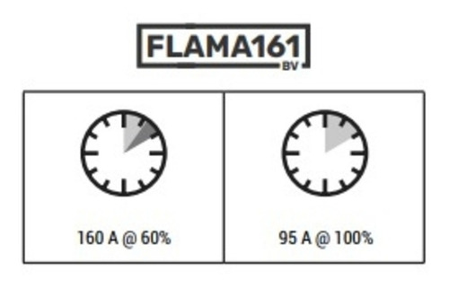 Máquina de solda inverter Boxer Flama 161 BV azul e preta 110V/220V