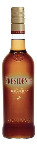 Pack De 4 Brandy Presidente Solera 100% Uva 900 Ml