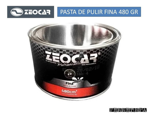 Pasta De Pulir Fina Zeocar X 480 Cm3 