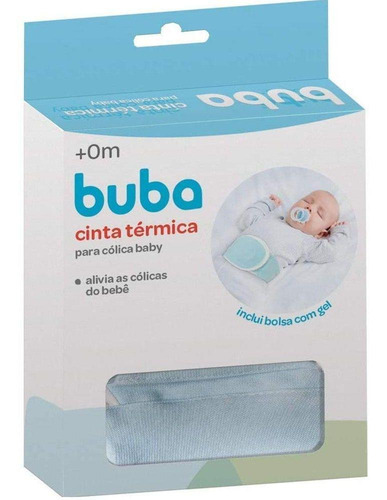 Imagem 2 de 10 de Cinta Térmica Para Cólica Do Bebê Azul Buba