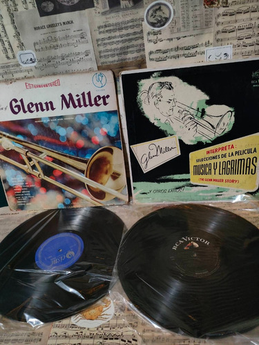 Lp Glenn Miller Música Y Lágrimas Y The Era Of - 2 Vinilos