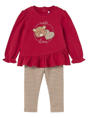 Conjunto Blusa-leggings Oso Baby Niña Mayoral 2771i23