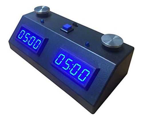 Reloj De Ajedrez Zmfii Negro Con Led Azul