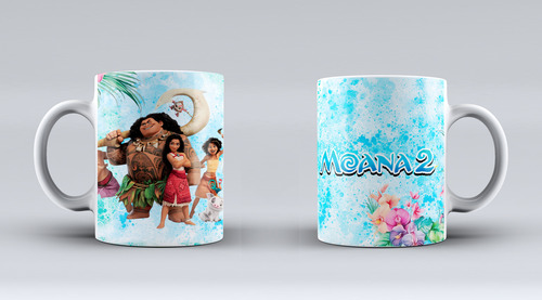 Tazas Personalizadas - Moanaa 2 - Lote * 10 Agua Moana 2