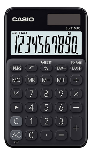 Calculadora Portátil Casio 10 Dígitos Sl-310uc-bk