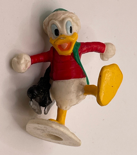 Pato Donald Duck Navidad Mini Figura 5.5cms Disney Año 2000 (Usado)