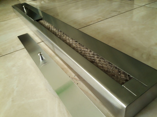 Biohogar Bioetanol Quemador 1,6 Mts. Acero Inoxidable