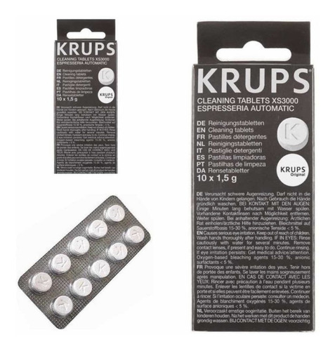 Pastillas Limpiadoras Para Cafetera Krups Xs3000