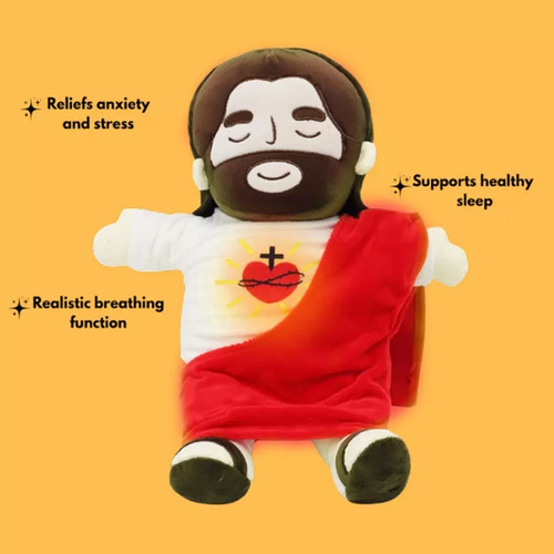 Juguete Peluche Jesús Que Respiras Con Música Y Luces